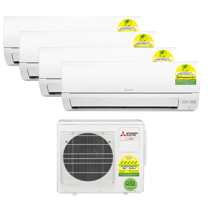 MITSUBISHI SYSTEM 4 AIRCON MXY-4H33VG + 3X MSXY-FP10VG & 1X MSXY-FP24VG (REPLACEMENT)